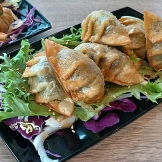 Crispy Shiitake Mushroom Dumplings