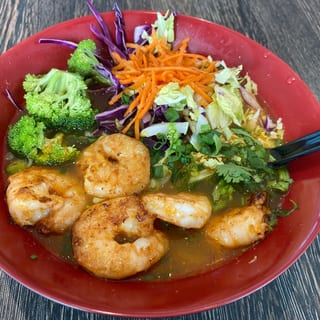 Thai Coconut Curry Rice Noodle Soup